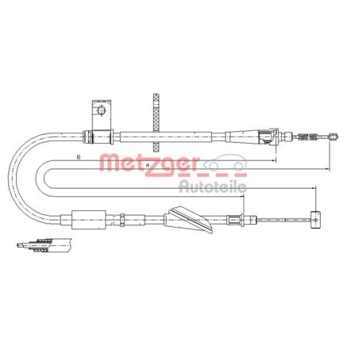 METZGER Seilzug, Feststellbremse