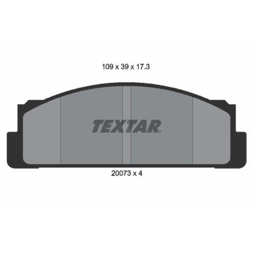 TEXTAR Bremsbelagsatz, Scheibenbremse