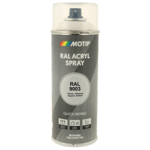 MOTIP RAL-Lack RAL 9003 signalwei&szlig; hochglanz 400 ml