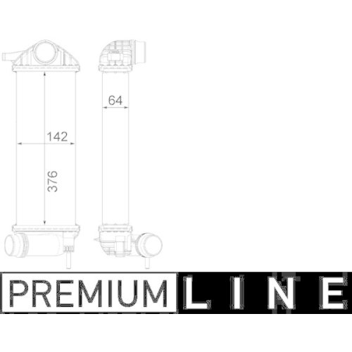 MAHLE Ladeluftk&uuml;hler BEHR *** PREMIUM LINE ***