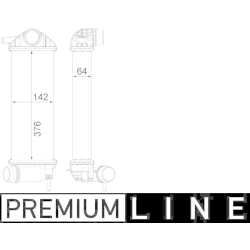 MAHLE Ladeluftkühler BEHR *** PREMIUM LINE ***