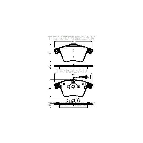 TRISCAN Bremsbelagsatz, Scheibenbremse