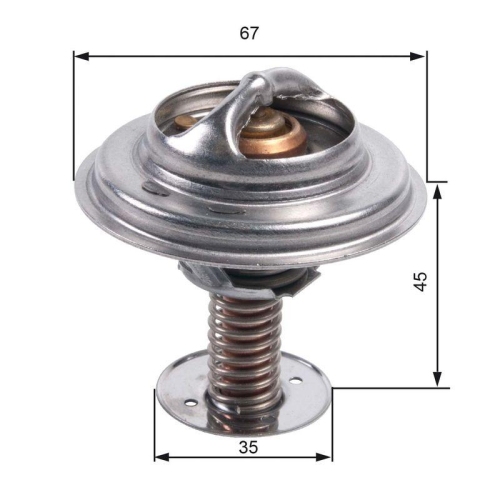 GATES Thermostat, Kühlmittel