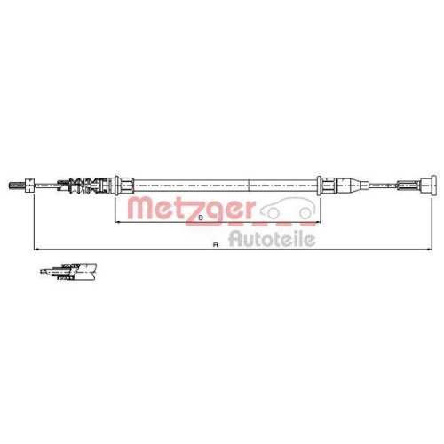 METZGER Seilzug, Feststellbremse