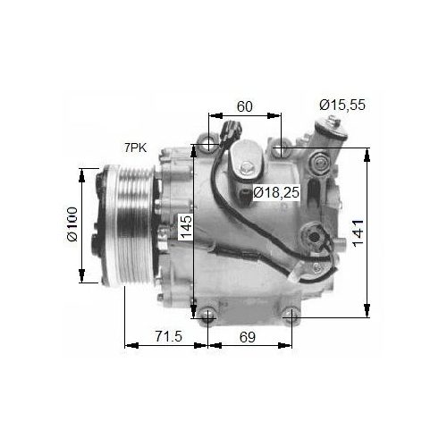 NRF Kompressor, Klimaanlage EASY FIT