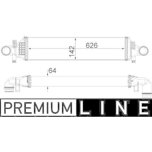 MAHLE Ladeluftkühler BEHR *** PREMIUM LINE ***