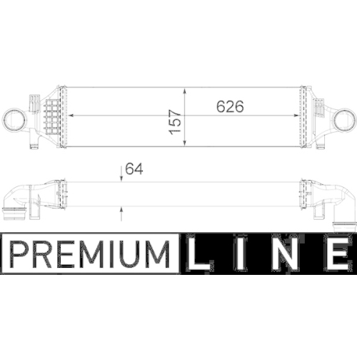 MAHLE Ladeluftkühler BEHR *** PREMIUM LINE ***