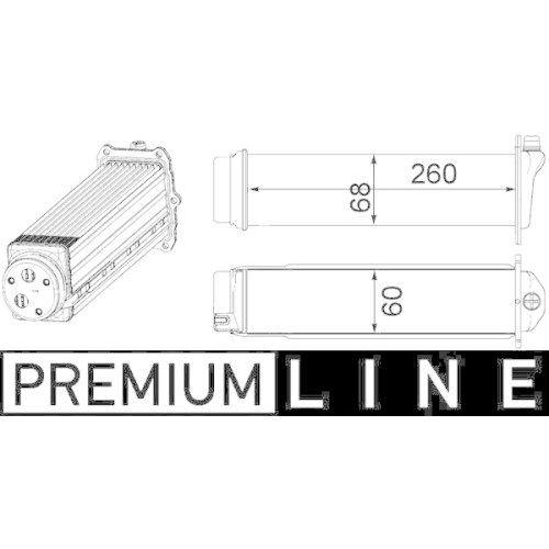 MAHLE Ladeluftkühler BEHR *** PREMIUM LINE ***