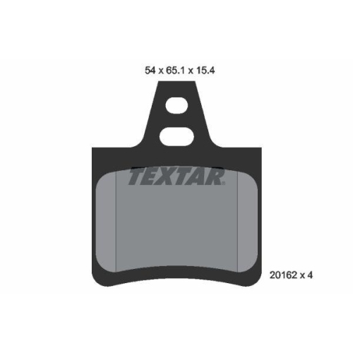 TEXTAR Bremsbelagsatz, Scheibenbremse