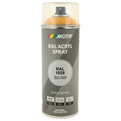 MOTIP RAL-Lack RAL 1028 melonengelb hochglanz 400 ml