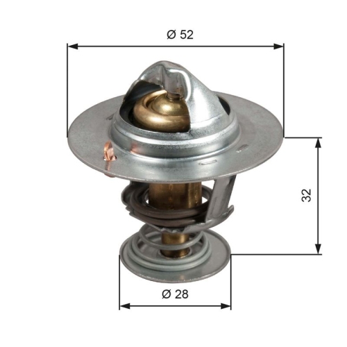 GATES Thermostat, Kühlmittel