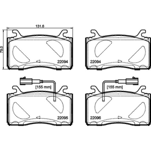 BREMBO Bremsbelagsatz, Scheibenbremse PRIME LINE