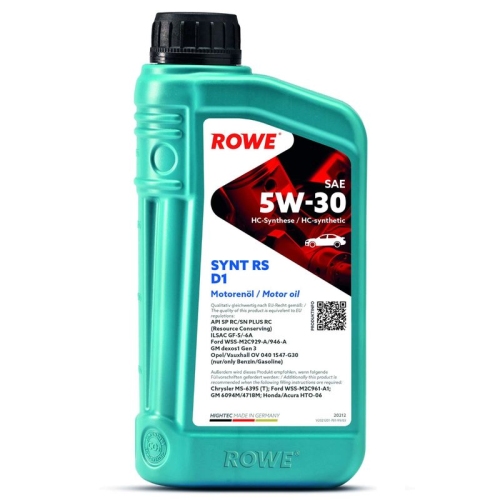 ROWE Motoröl HIGHTEC SYNT RS D1 SAE 5W-30 (20212)