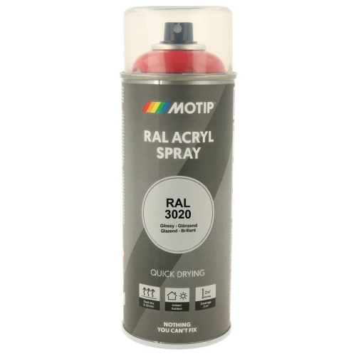 MOTIP RAL-Lack RAL 3020 verkehrsrot hochglanz 400 ml