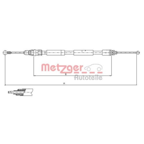 METZGER Seilzug, Feststellbremse