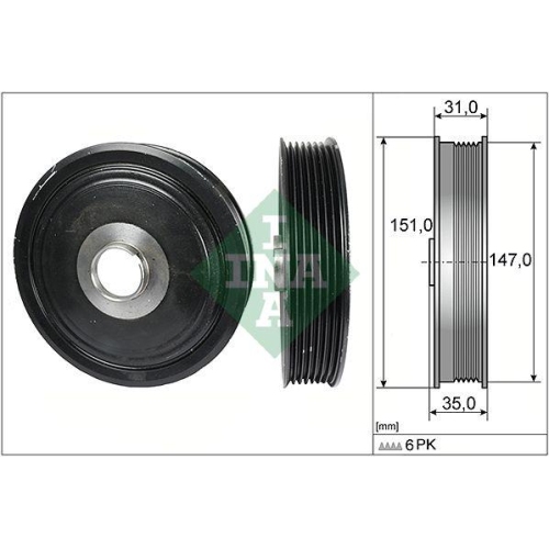 Schaeffler INA Riemenscheibe, Kurbelwelle