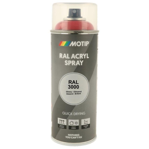 MOTIP RAL-Lack RAL 3000 feuerrot hochglanz 400 ml