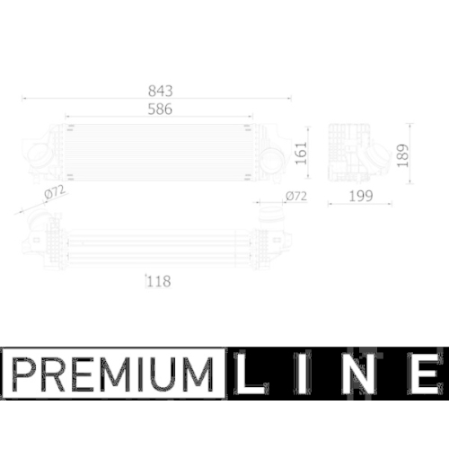 MAHLE Ladeluftkühler BEHR *** PREMIUM LINE ***