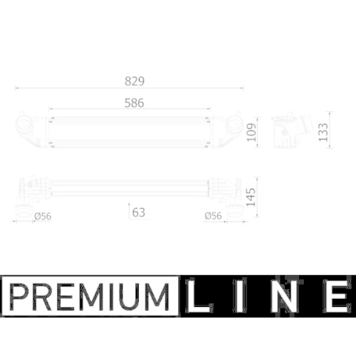 MAHLE Ladeluftkühler BEHR *** PREMIUM LINE ***