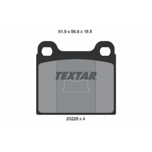 TEXTAR Bremsbelagsatz, Scheibenbremse