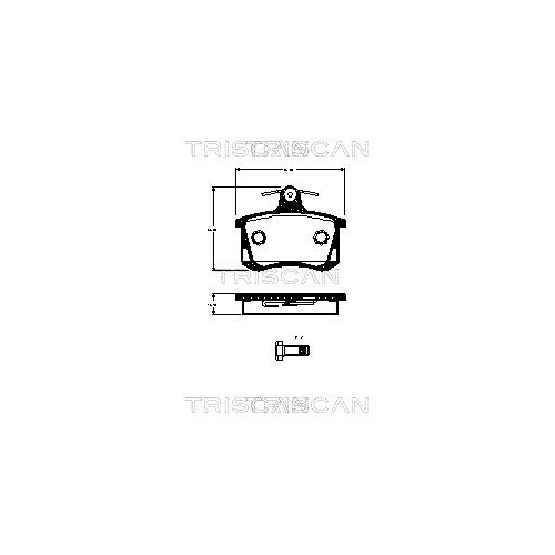 TRISCAN Bremsbelagsatz, Scheibenbremse