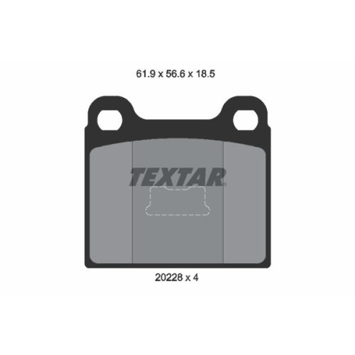 TEXTAR Bremsbelagsatz, Scheibenbremse