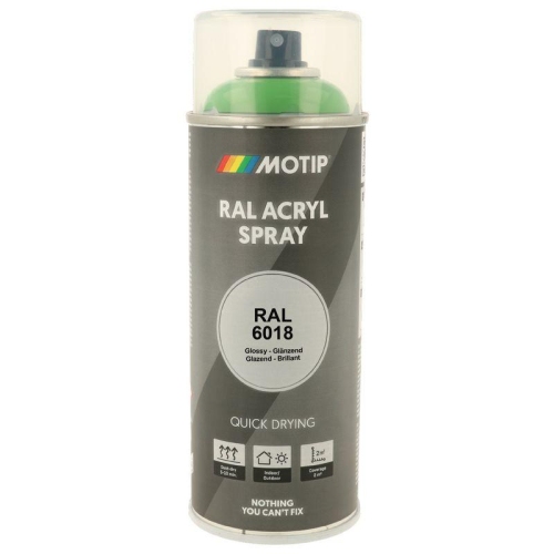 MOTIP RAL-Lack RAL 6018 gelbgr&uuml;n hochglanz 400 ml