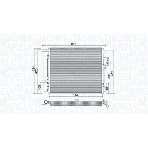 MAGNETI MARELLI Kondensator, Klimaanlage