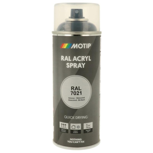 MOTIP RAL-Lack RAL 7021 schwarzgrau hochglanz 400 ml