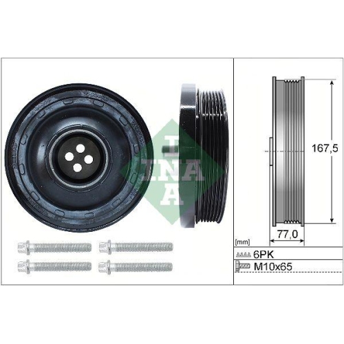 Schaeffler INA Riemenscheibensatz, Kurbelwelle