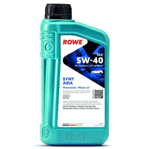 ROWE Motoröl HIGHTEC SYNT ASIA SAE 5W-40 (20246)