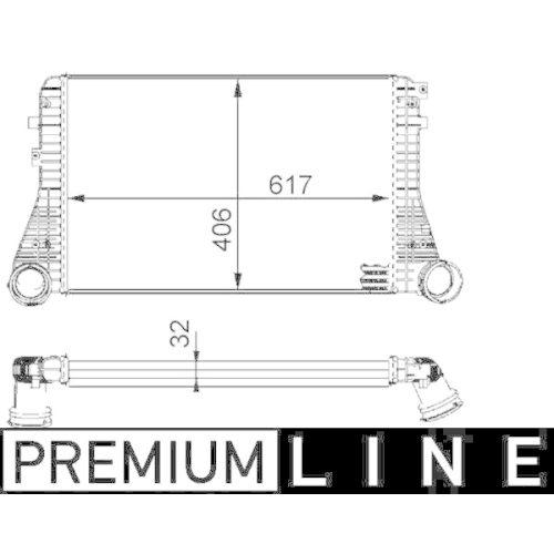 MAHLE Ladeluftkühler BEHR *** PREMIUM LINE ***