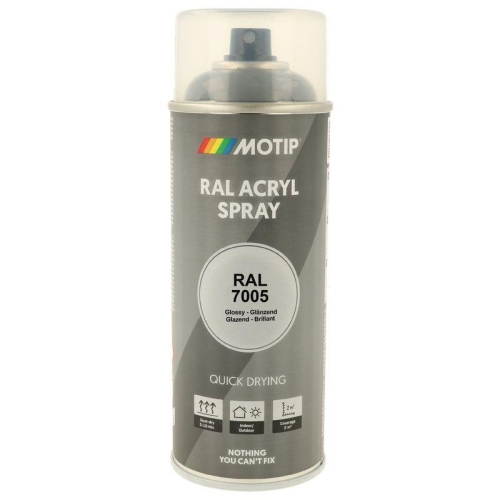 MOTIP RAL-Lack RAL 7005 mausgrau hochglanz 400 ml