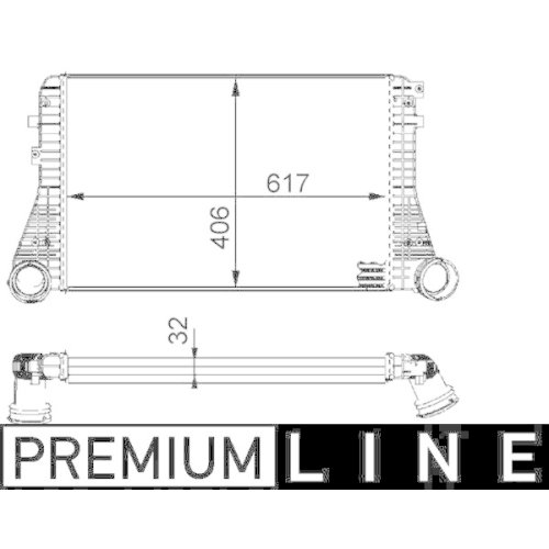 MAHLE Ladeluftkühler BEHR *** PREMIUM LINE ***