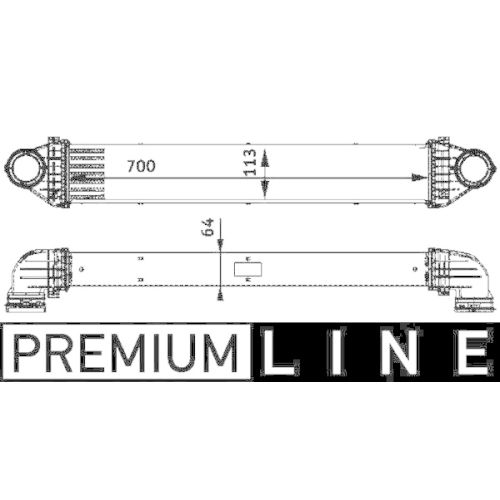 MAHLE Ladeluftkühler BEHR *** PREMIUM LINE ***