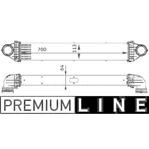 MAHLE Ladeluftkühler BEHR *** PREMIUM LINE ***