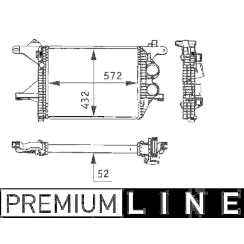 MAHLE Ladeluftkühler BEHR *** PREMIUM LINE ***