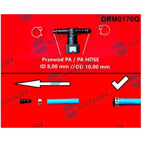 Dr.Motor Automotive Schlauchverbinder, Kraftstoffschlauch