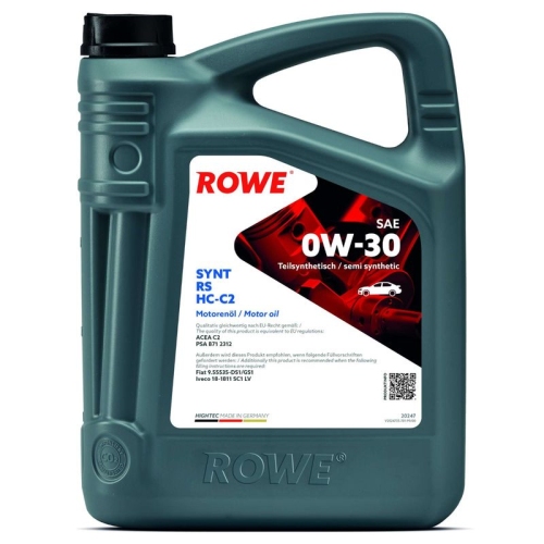 ROWE Motoröl HIGHTEC SYNT RS SAE 0W-30 HC-C2 (20247)