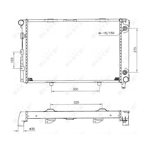 NRF Kühler, Motorkühlung EASY FIT