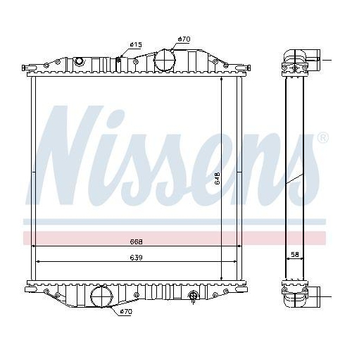 NISSENS Kühler, Motorkühlung