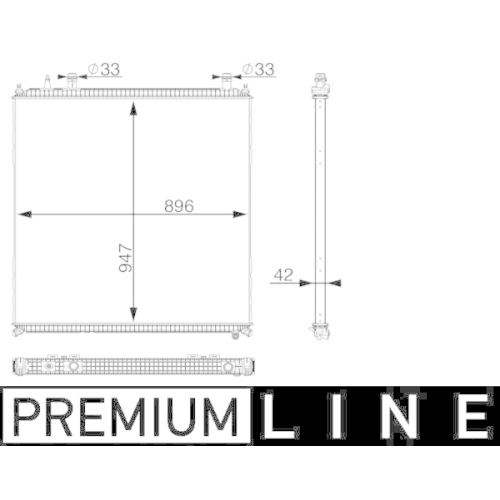 MAHLE Niedertemperaturkühler, Ladeluftkühler BEHR *** PREMIUM LINE ***