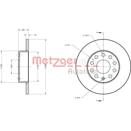 METZGER Bremsscheibe