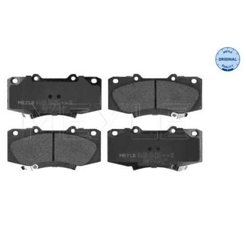 MEYLE Bremsbelagsatz, Scheibenbremse MEYLE-ORIGINAL: True to OE.