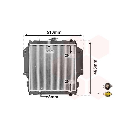 VAN WEZEL Kühler, Motorkühlung *** IR PLUS ***