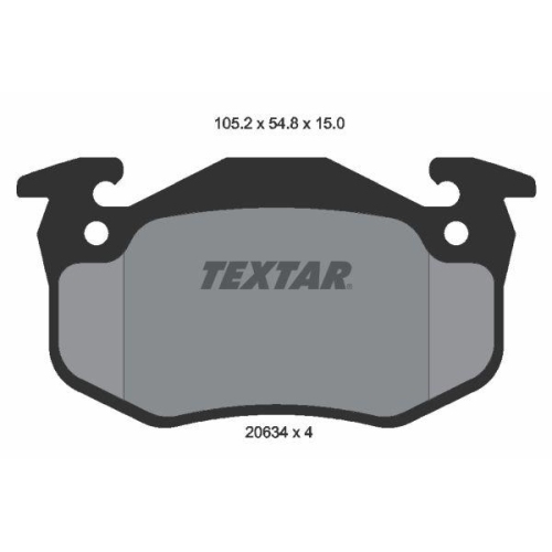 TEXTAR Bremsbelagsatz, Scheibenbremse