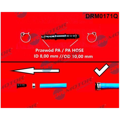 Dr.Motor Automotive Schlauchverbinder, Kraftstoffschlauch