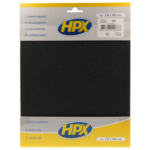 MOTIP Rostl&ouml;ser Schleifpapier (K&ouml;rnung 80)