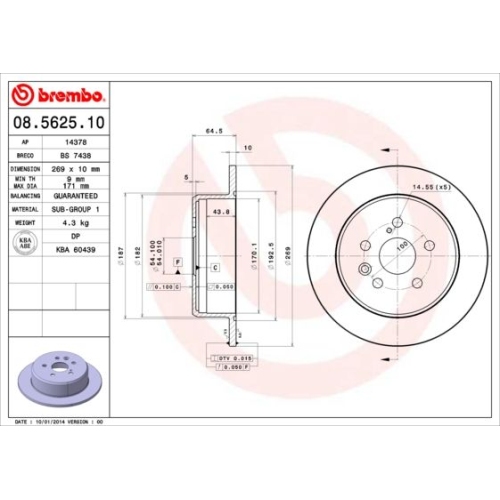 BREMBO Bremsscheibe PRIME LINE