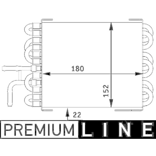 MAHLE Kraftstoffkühler BEHR *** PREMIUM LINE ***